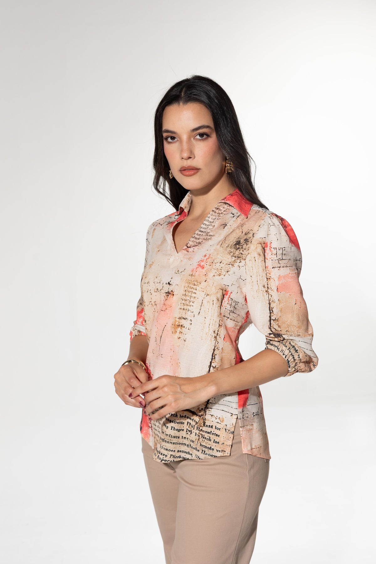 Blusa Prensa de Mujer — SIENNA — detalle 3