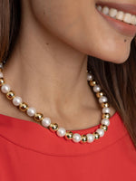 Collar de Perlas doble color