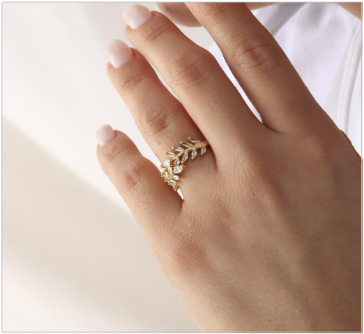 ANILLO HOJAS