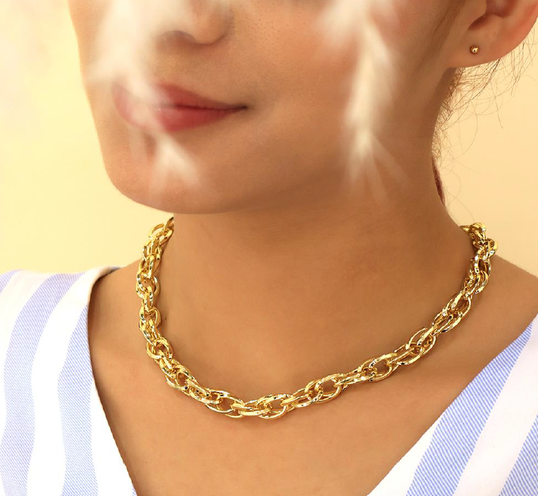 Collar de Eslabones Gruesos