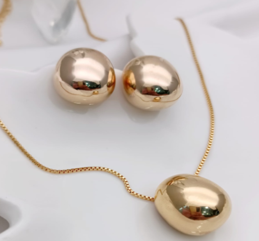 Set de Joyería Golden Oval