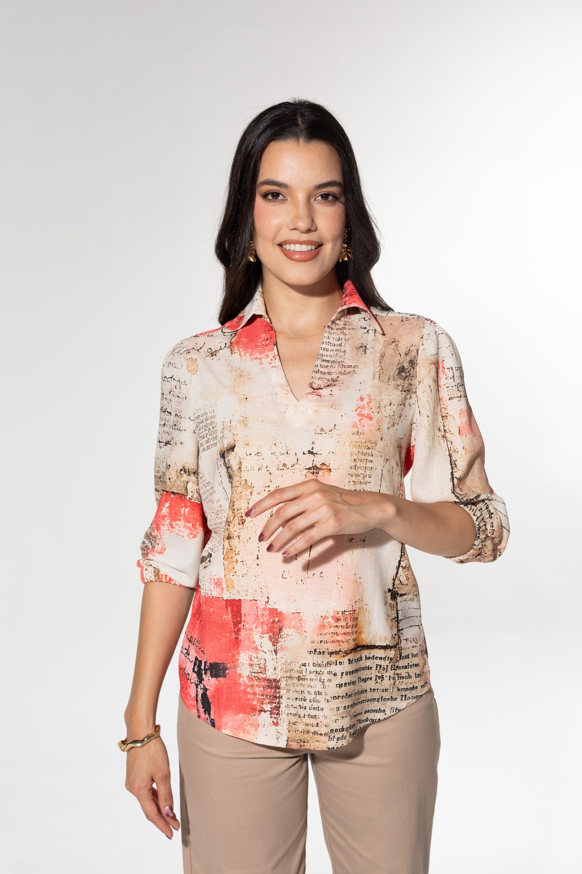 Blusa Prensa de Mujer — SIENNA
