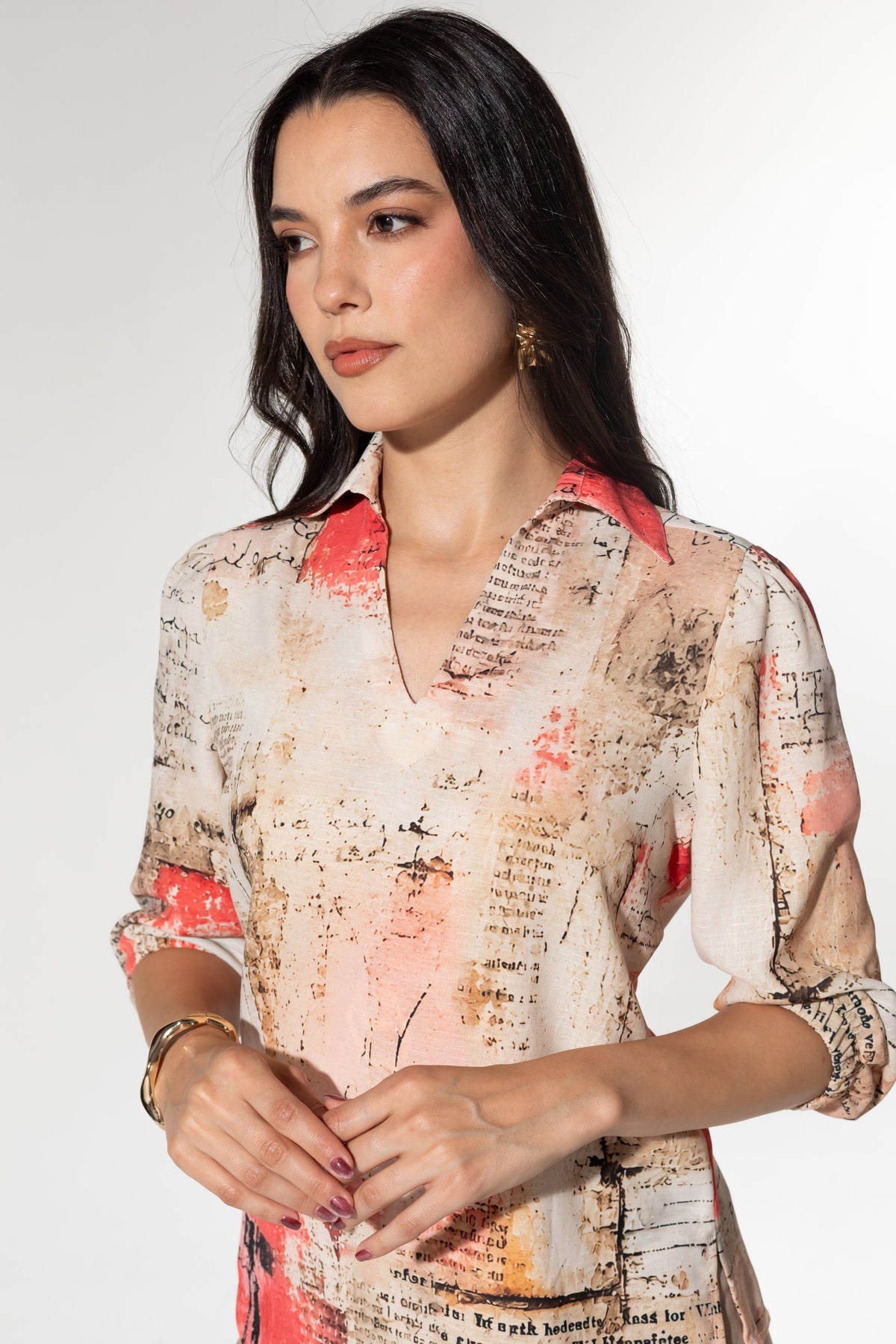 Blusa Prensa de Mujer — SIENNA — detalle 4