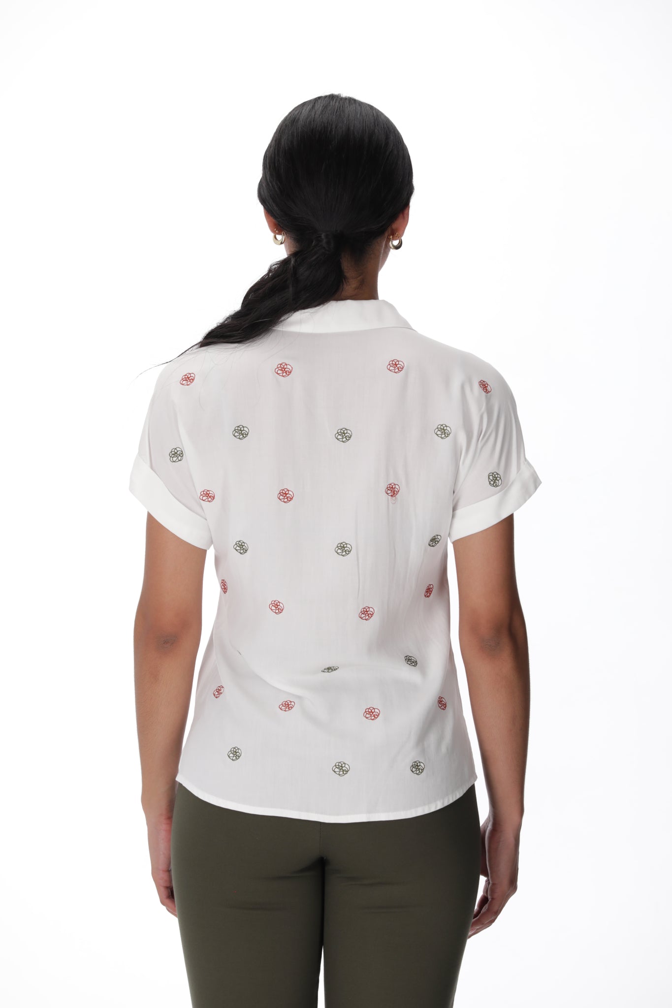 Blusa Olivo bordado