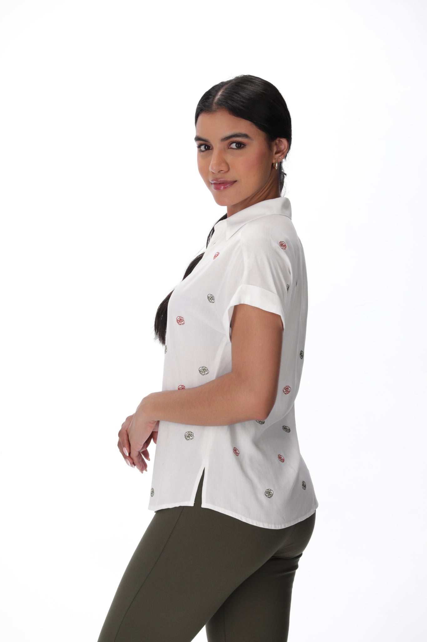 Blusa Olivo bordado