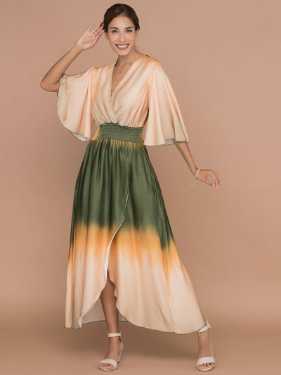 Vestido Largo, manga en bolero sutil