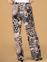 Pantalón en Animal Print, bolsillos laterales