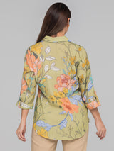 Blusa estilo Camisero, Manga al codo