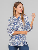Blusa estilo Camisero, Manga al codo